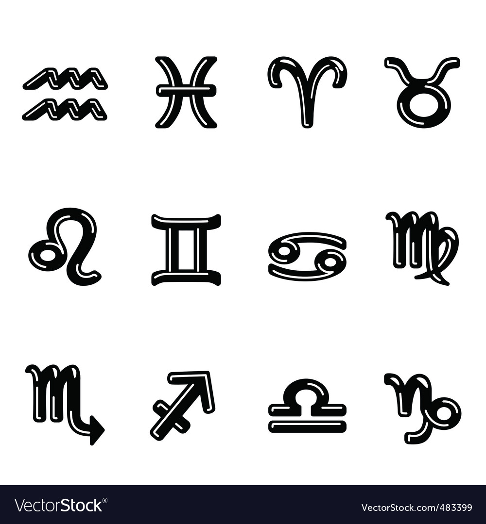 Zodiac sign Royalty Free Vector Image - VectorStock