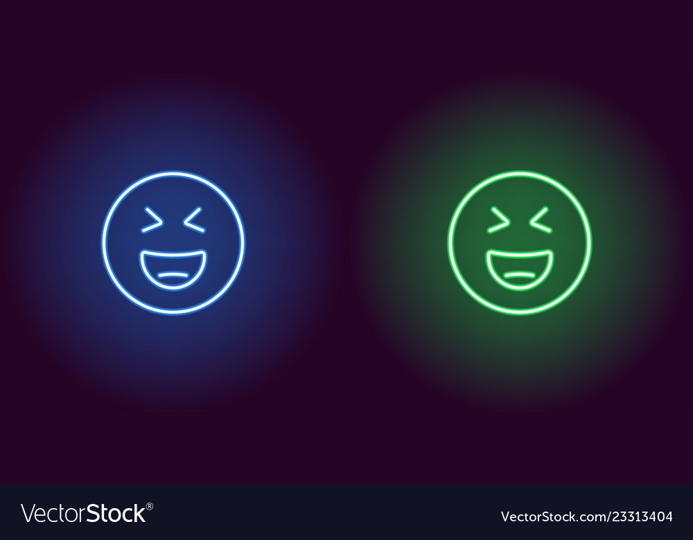 Neon Green Smiley Face