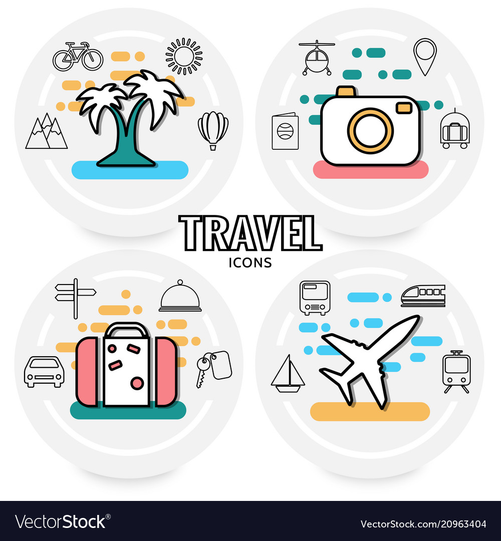 Summer vacation concept vector image Summer vacation concept