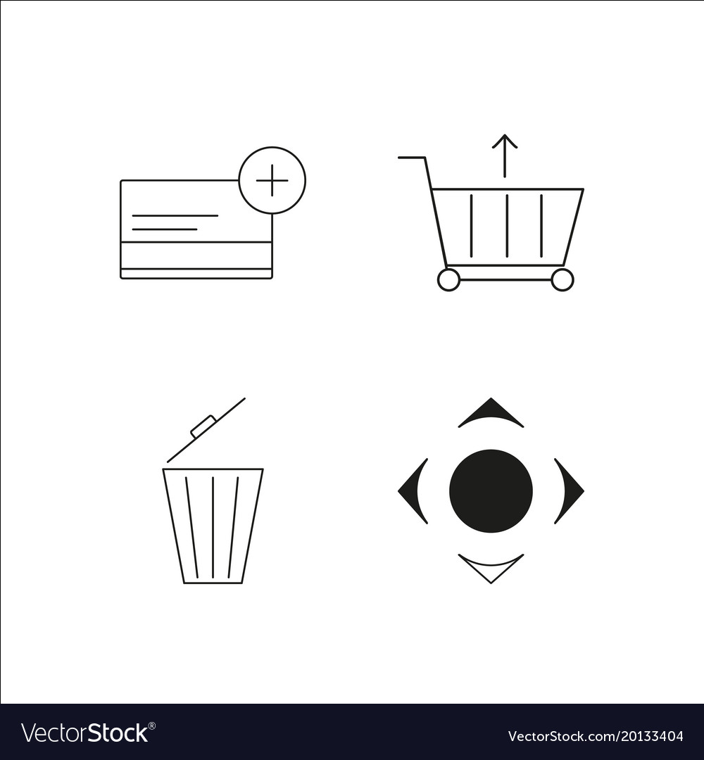 Web einfache lineare Icon setsimple Umriss Icons