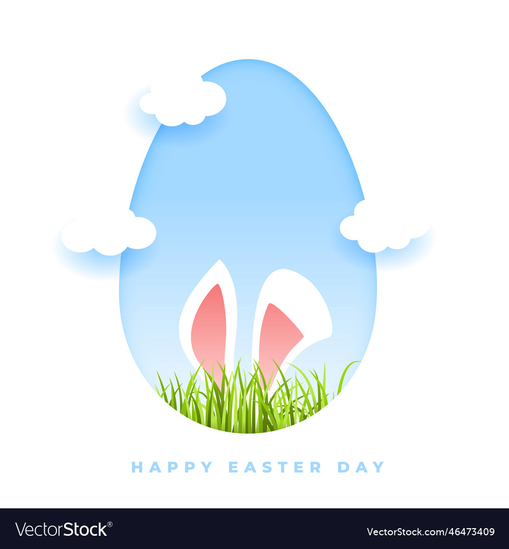 Creative easter holiday background with bunny