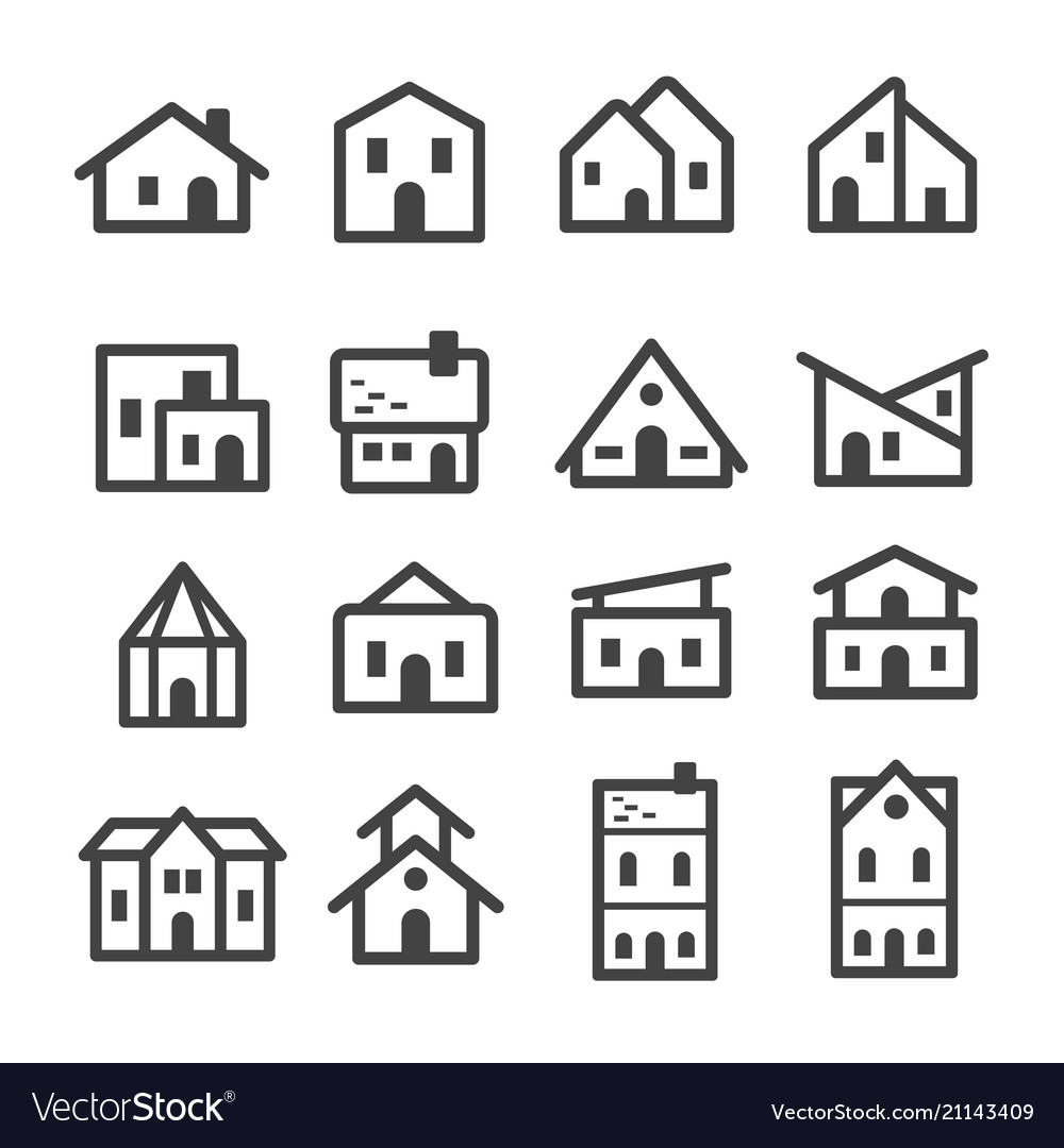 House line icon vector image House line icon