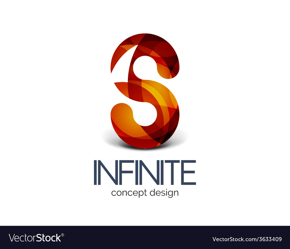 Infinity Business Logo Concept Royalty Free Vector Image