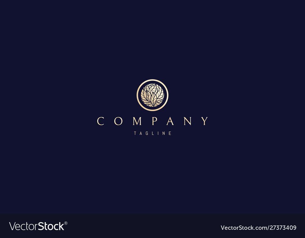 Logo on which an elegant image gold