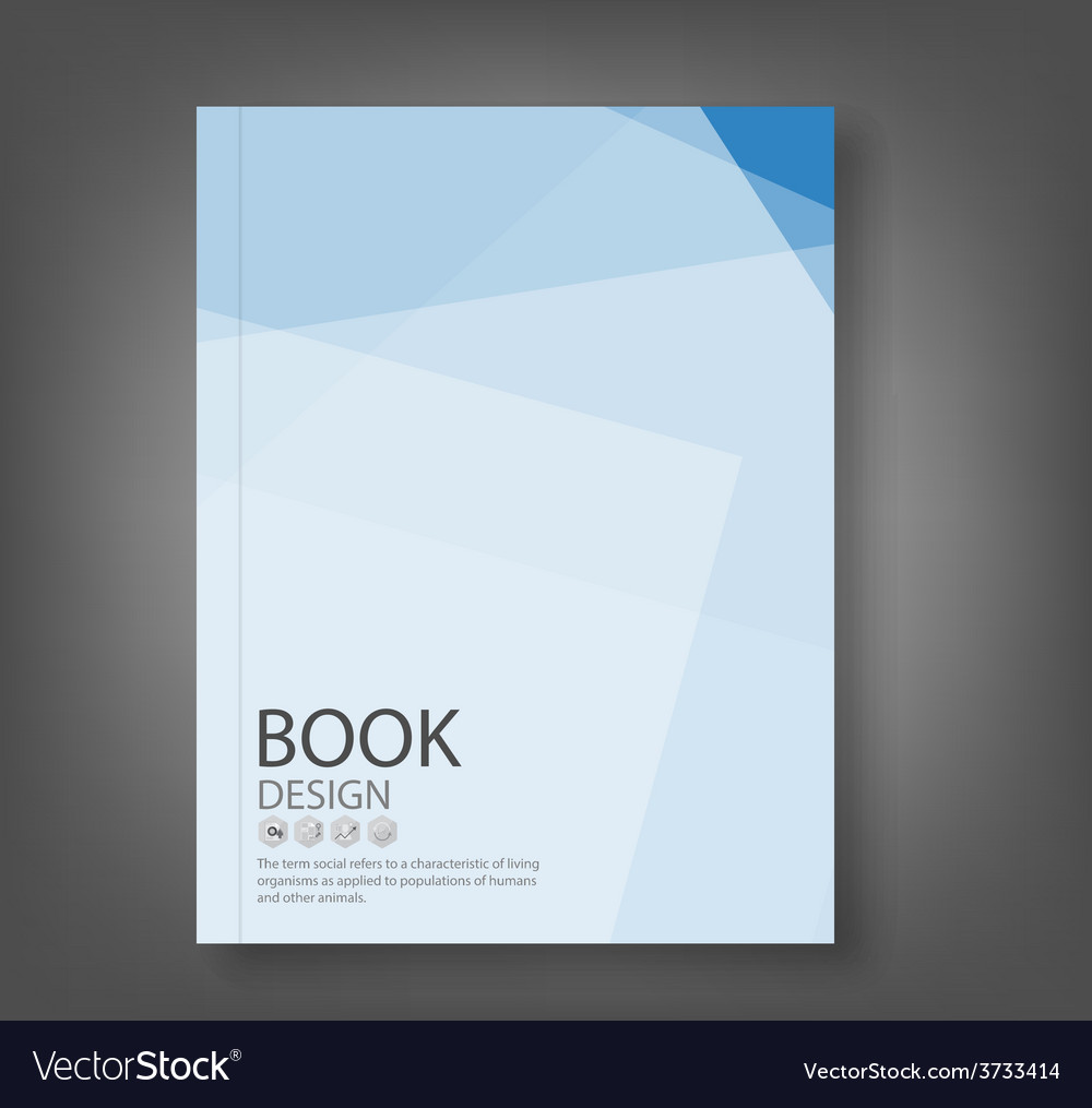 Cover report blue abstract background Royalty Free Vector