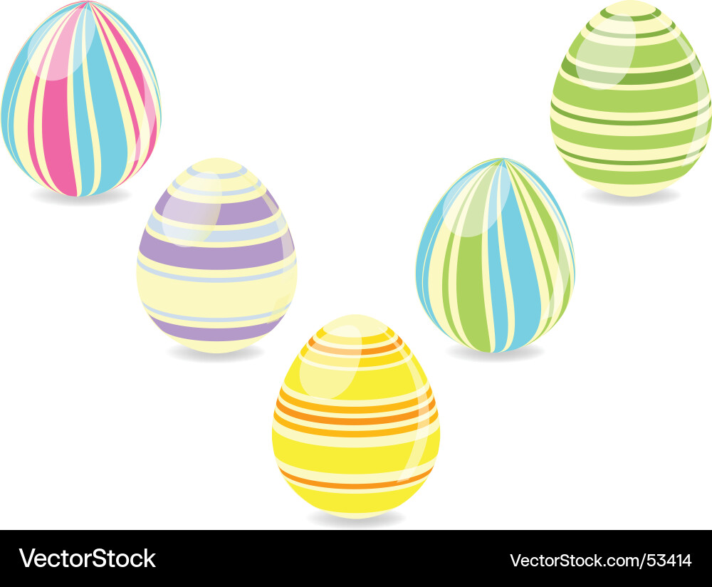 Easter eggs Royalty Free Vector Image - VectorStock