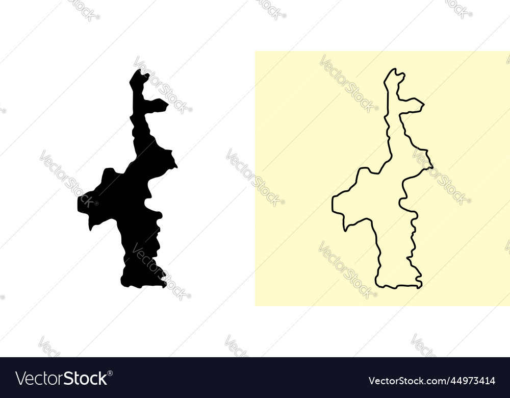 Mandalay map burma myanmar asia filled Royalty Free Vector