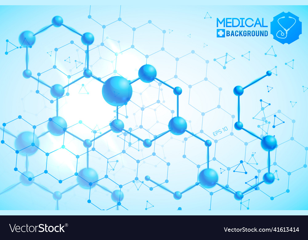 Medical background poster Royalty Free Vector Image