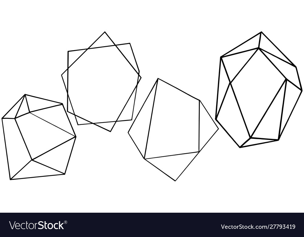 Geometric form isolated Royalty Free Vector Image
