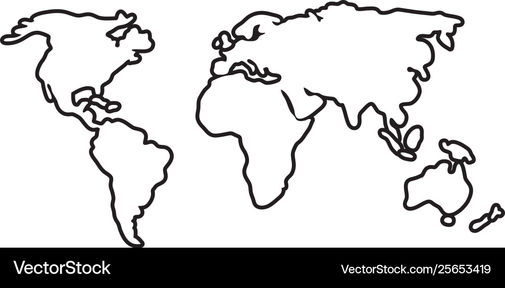 Isolated map design Royalty Free Vector Image - VectorStock