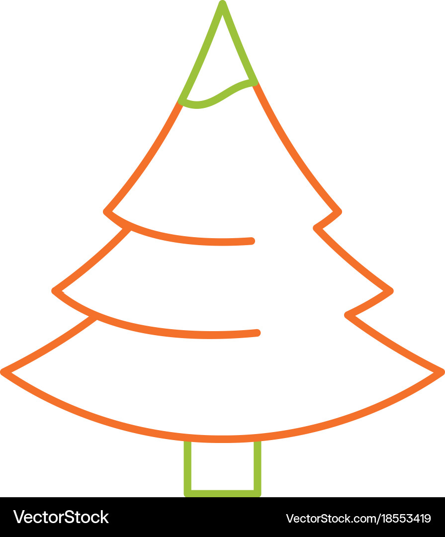 Isolated pine tree design Royalty Free Vector Image
