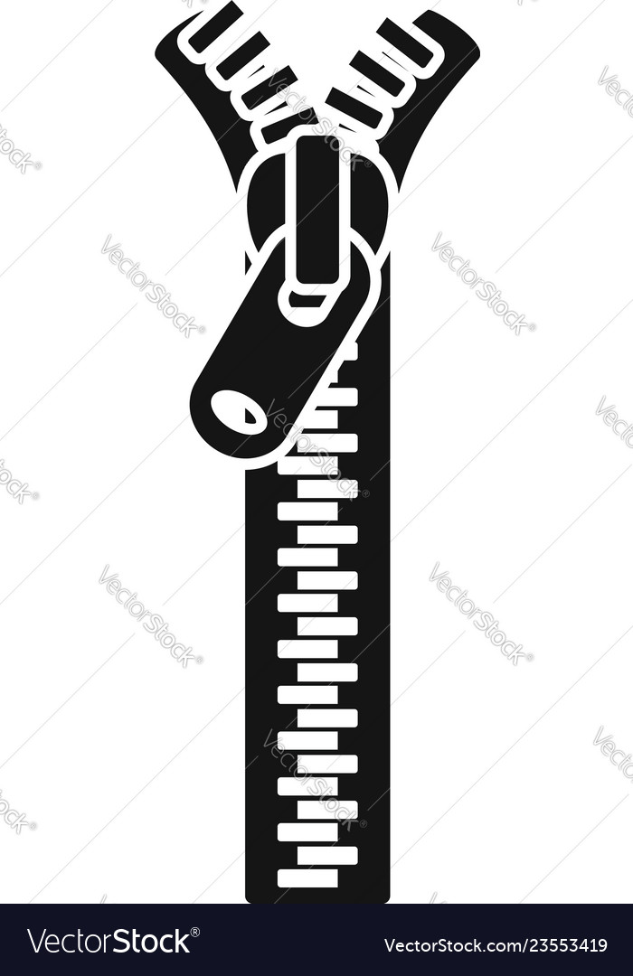 Download Jacket zipper icon simple style Royalty Free Vector Image