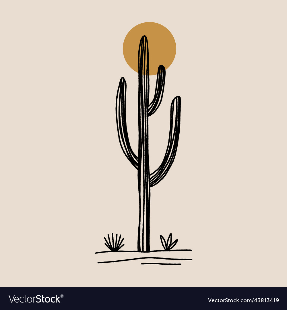 Cactus silhouette, Silhouette art, Silhouette stencil