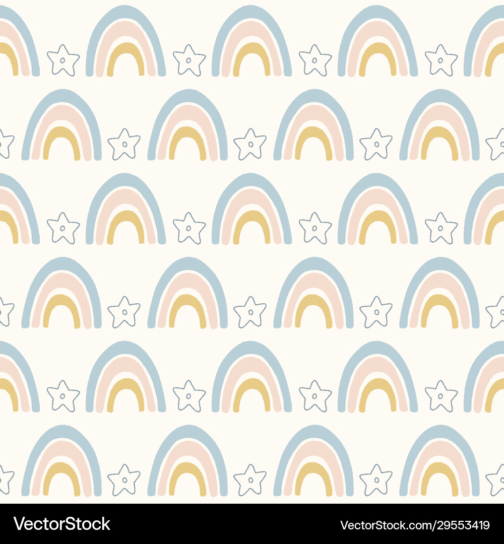 Rainbow pattern background design with Royalty Free Vector