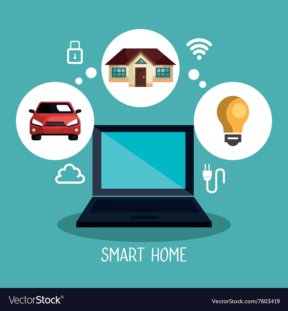 smart-home-design-royalty-free-vector-image-vectorstock