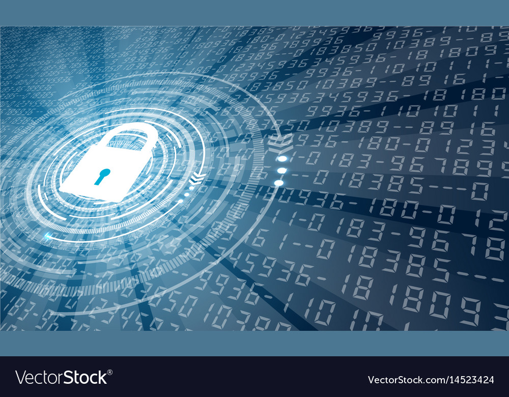 Background with lock 2 Royalty Free Vector Image