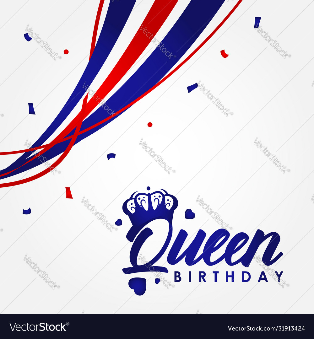 Happy queens day design for celebrate moment