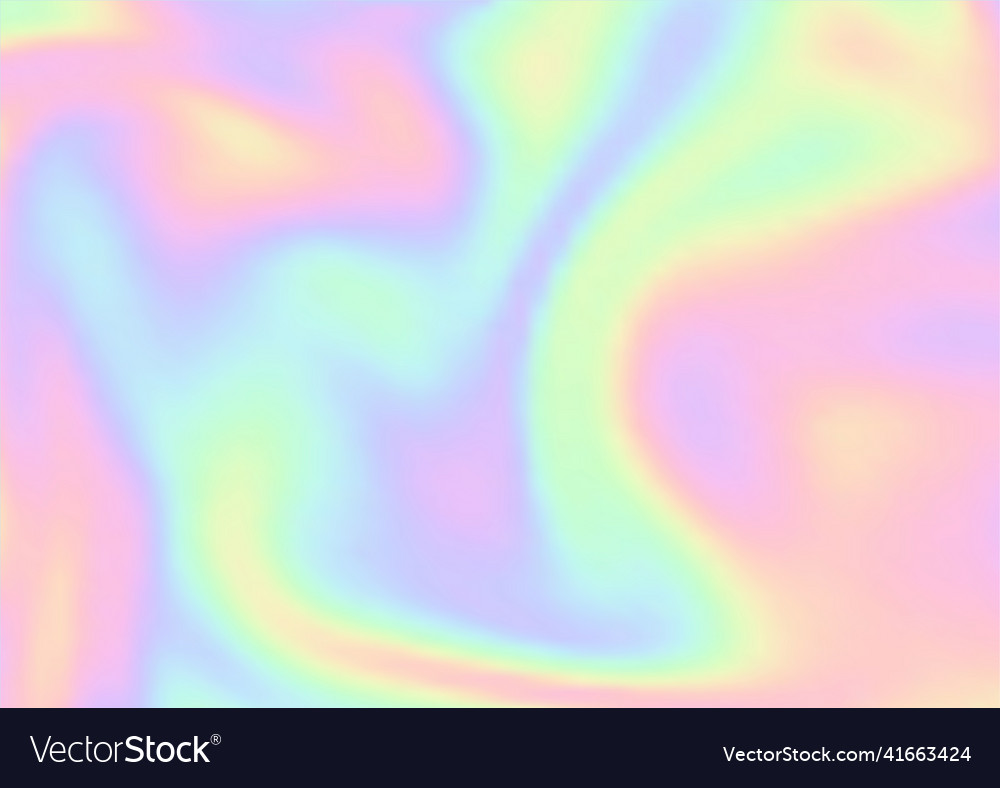 Pastel hologram styled gradient blur background Vector Image