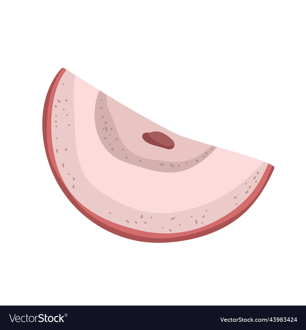 Slice apple icon Royalty Free Vector Image - VectorStock