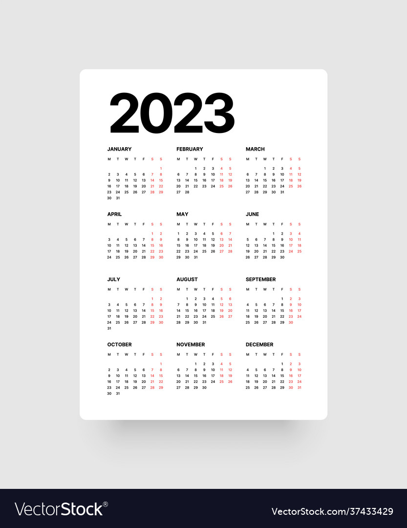 2023 Calendar With Week Numbers Printable Free Free Printable 2023 