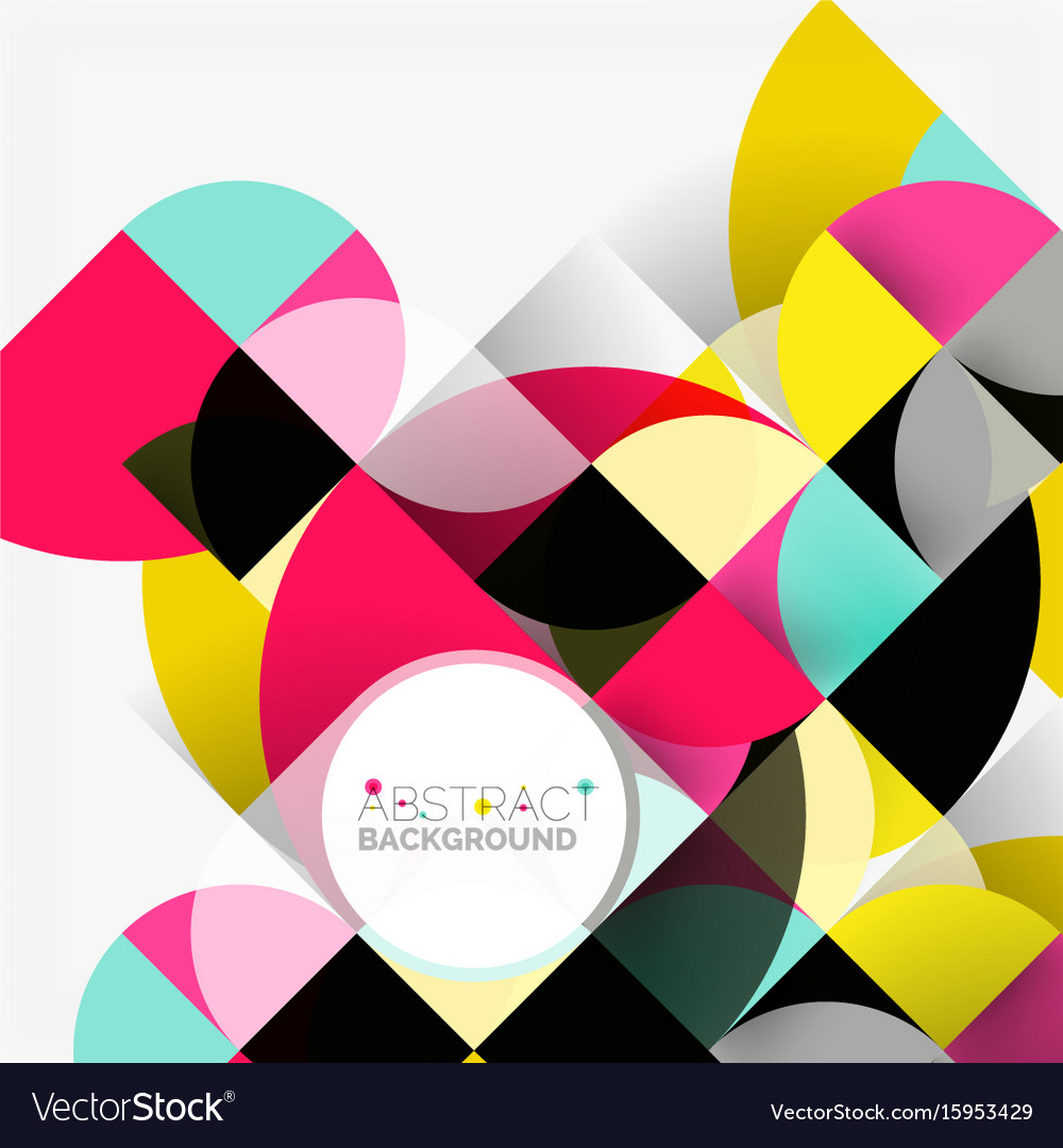 Modern geometrical abstract background circles