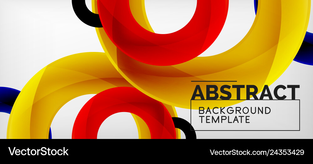 Rings abstract background Royalty Free Vector Image
