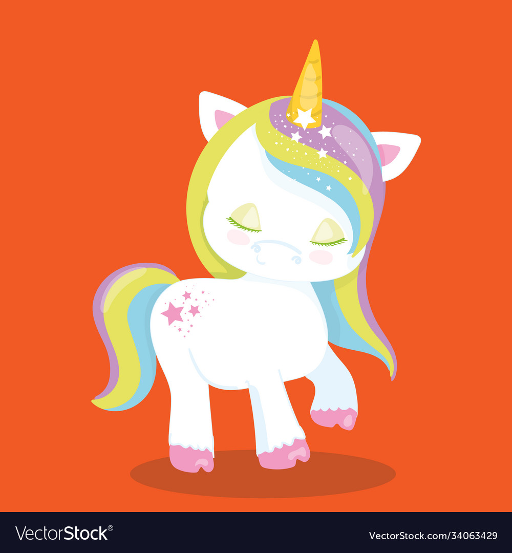 Unicorn 03 Royalty Free Vector Image - VectorStock