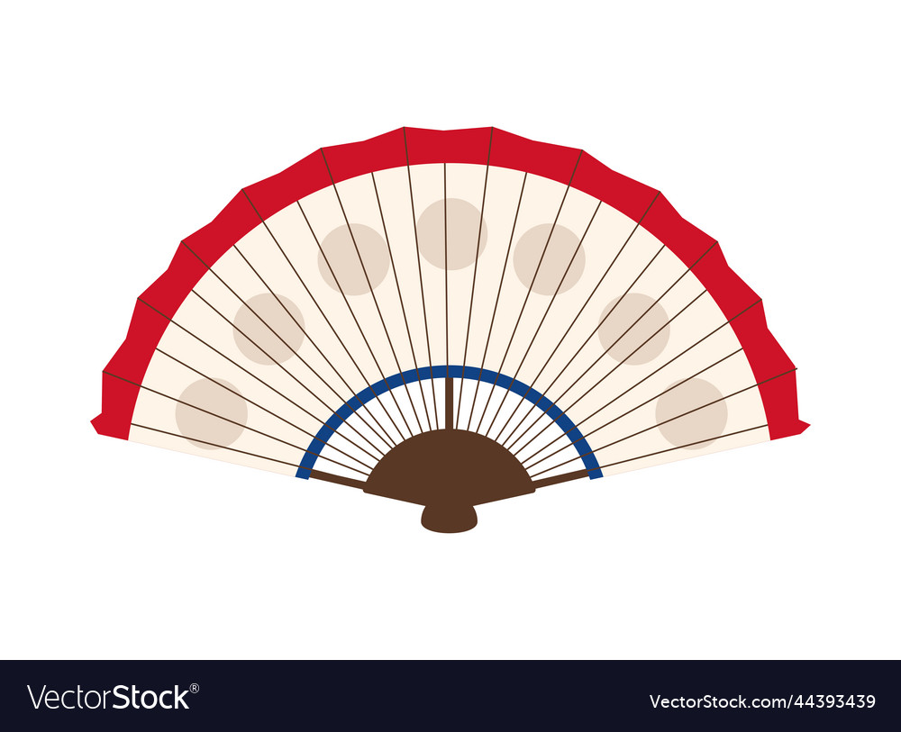 Hand fan accessory Royalty Free Vector Image - VectorStock