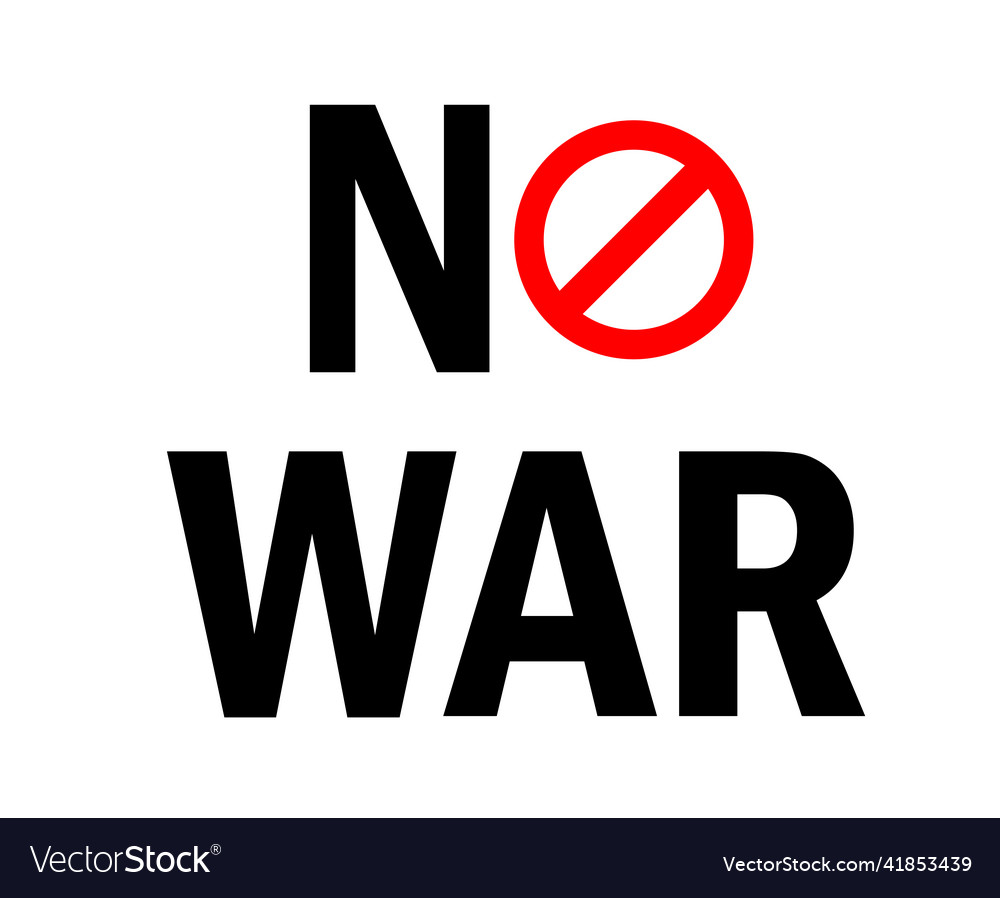 No war icon emblem abstract symbol Royalty Free Vector Image