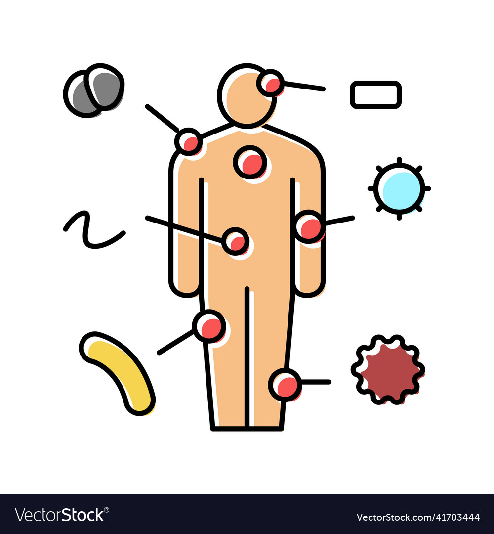 Autoimmune disease color icon