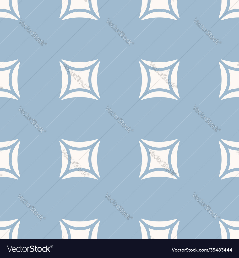 Geometric seamless pattern with curved squares