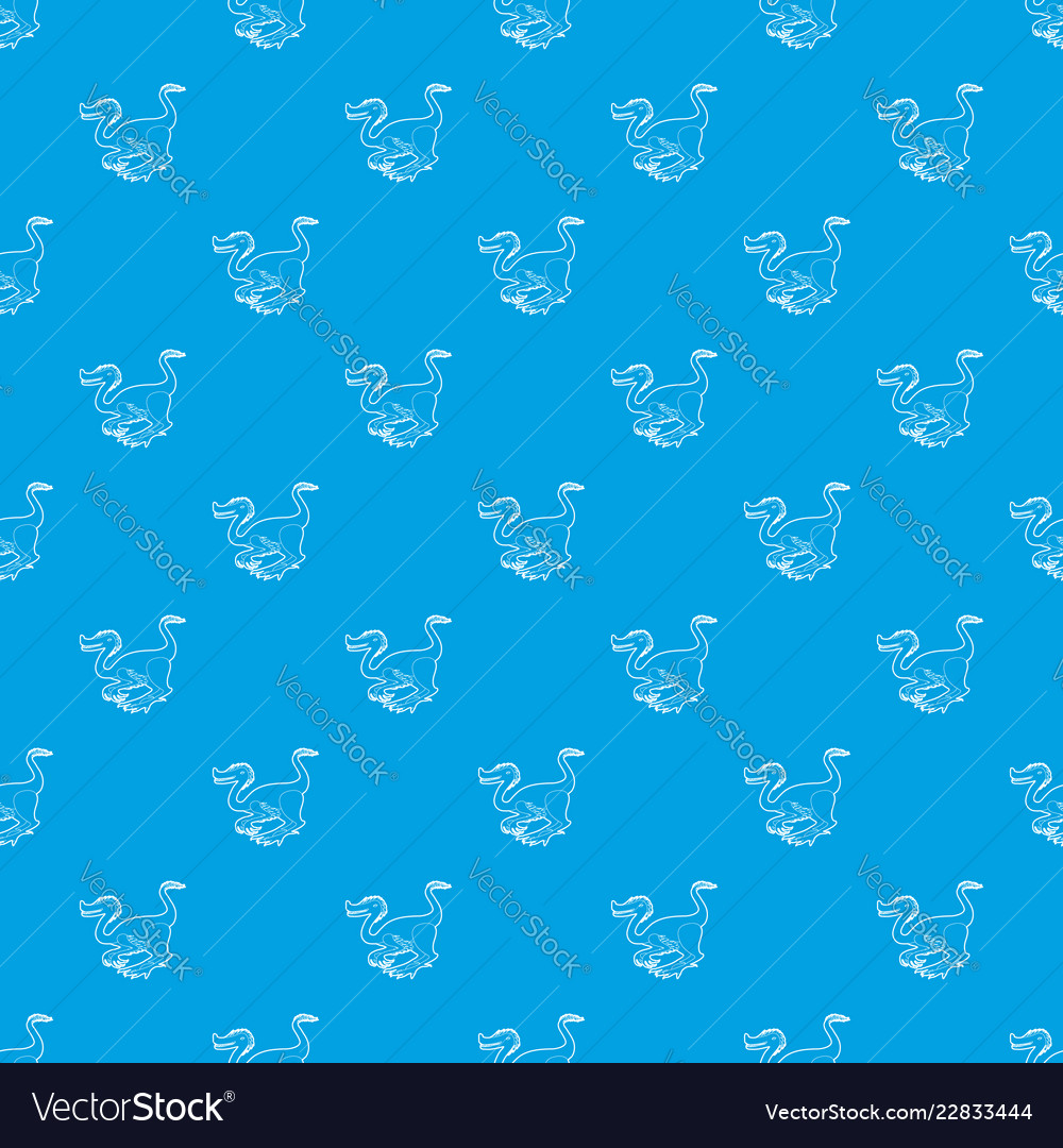 Purple dinosaur pattern seamless blue Royalty Free Vector