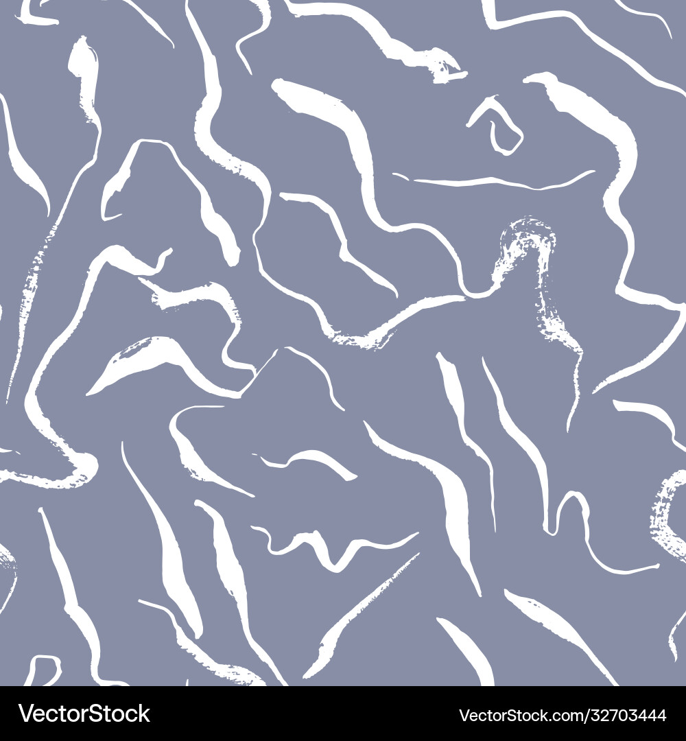 Seamless pattern with brush strokes abstract Vector Image