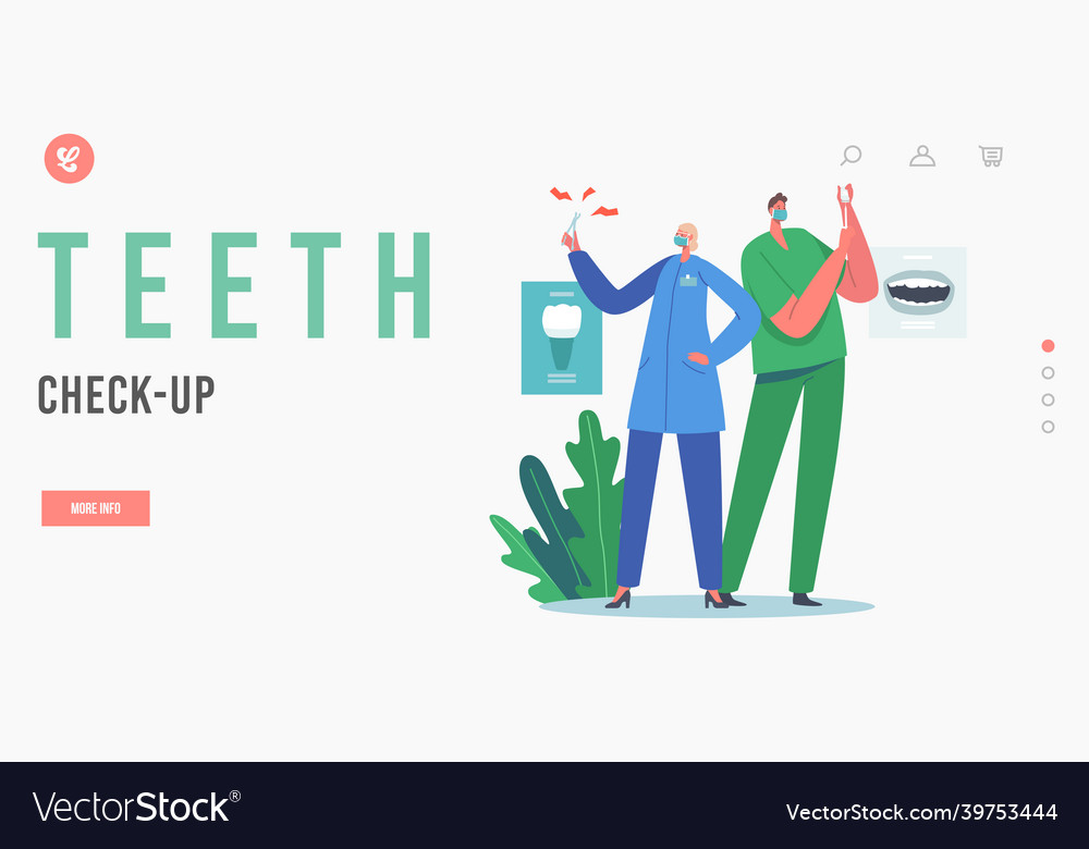 Tees check up Landing Page Template dental