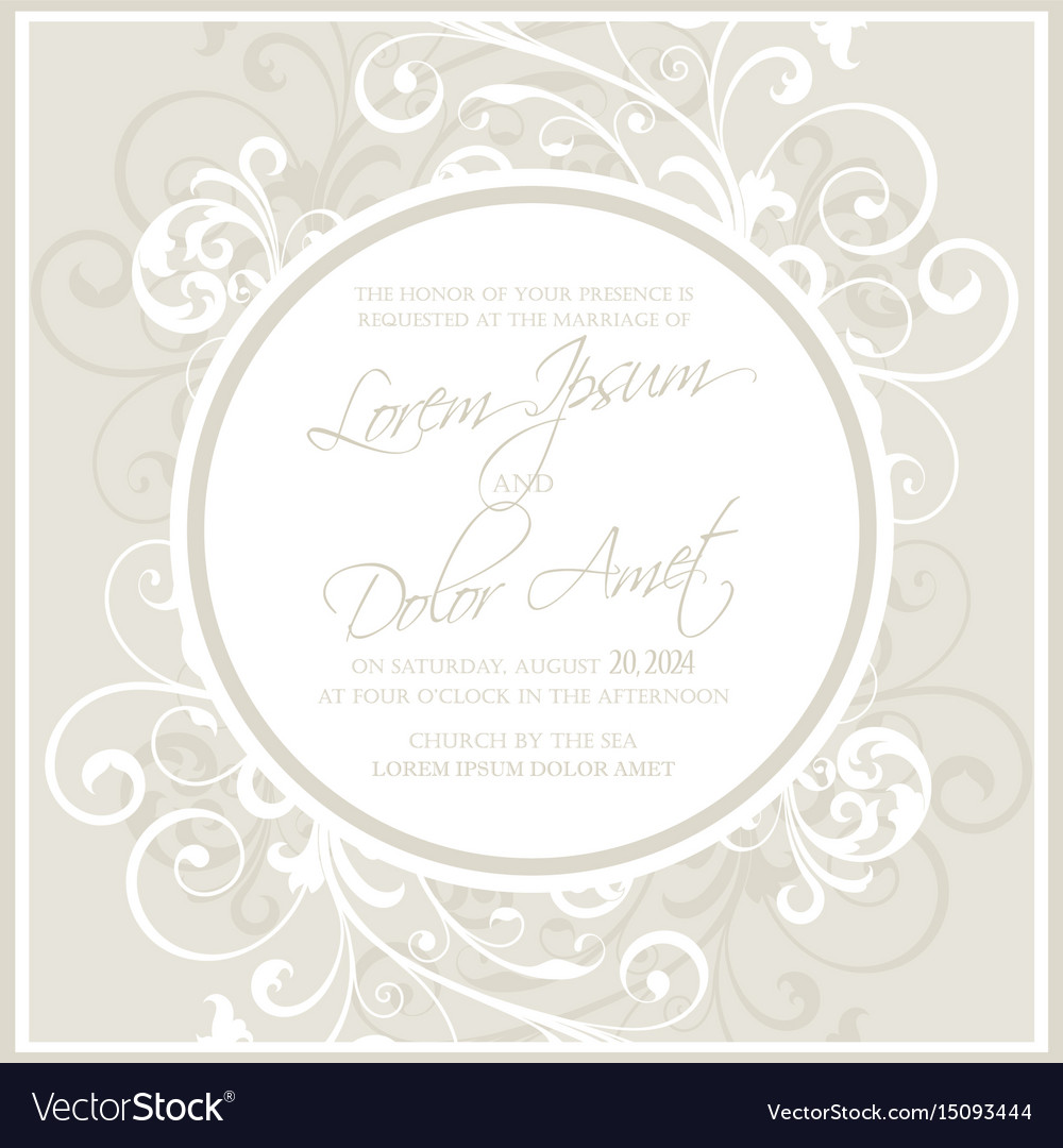 wedding invitation announcement