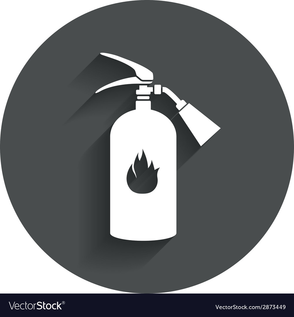 Fire extinguisher sign icon safety symbol