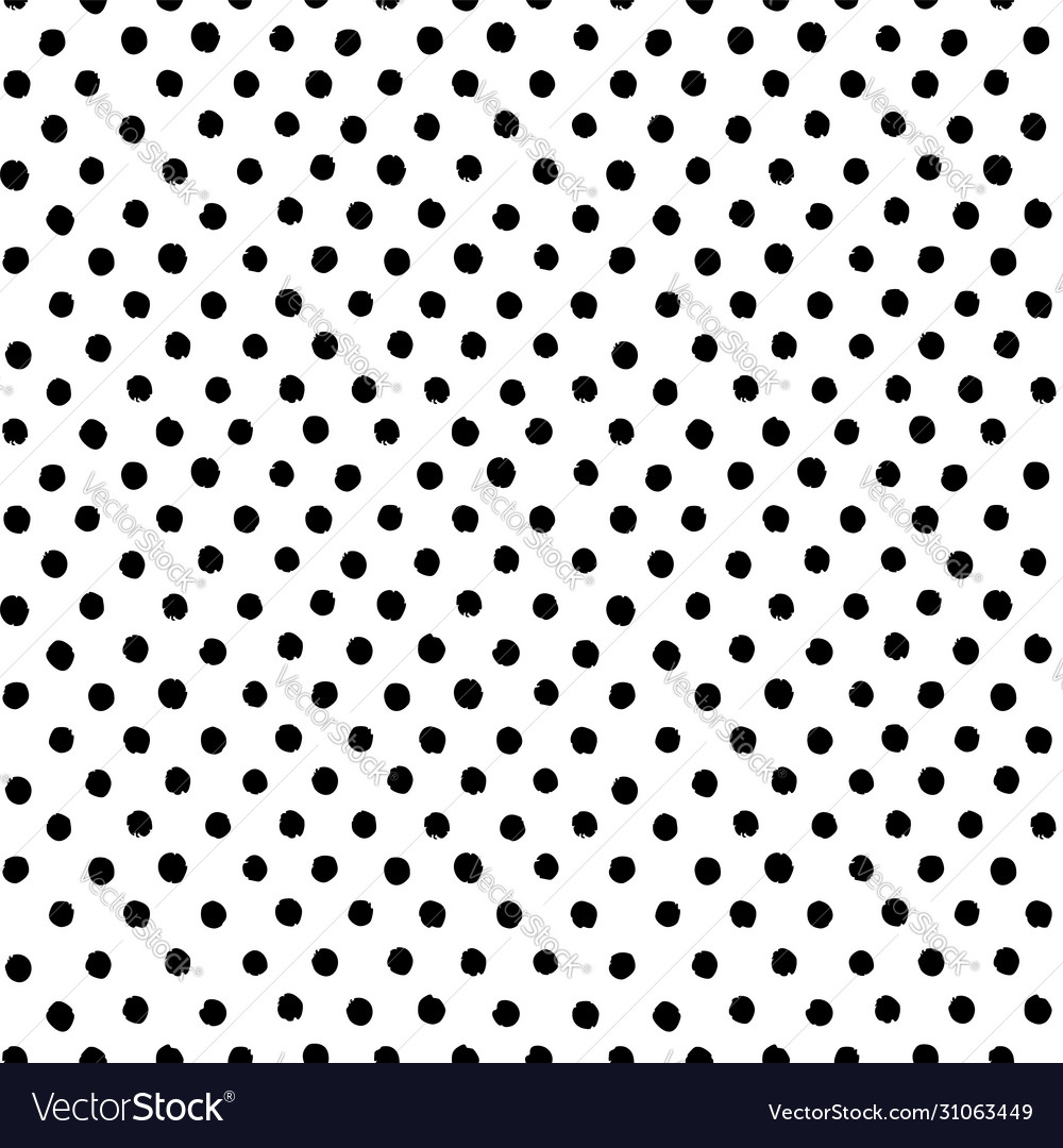 Hand-drawn black and white seamless texture Vector Image