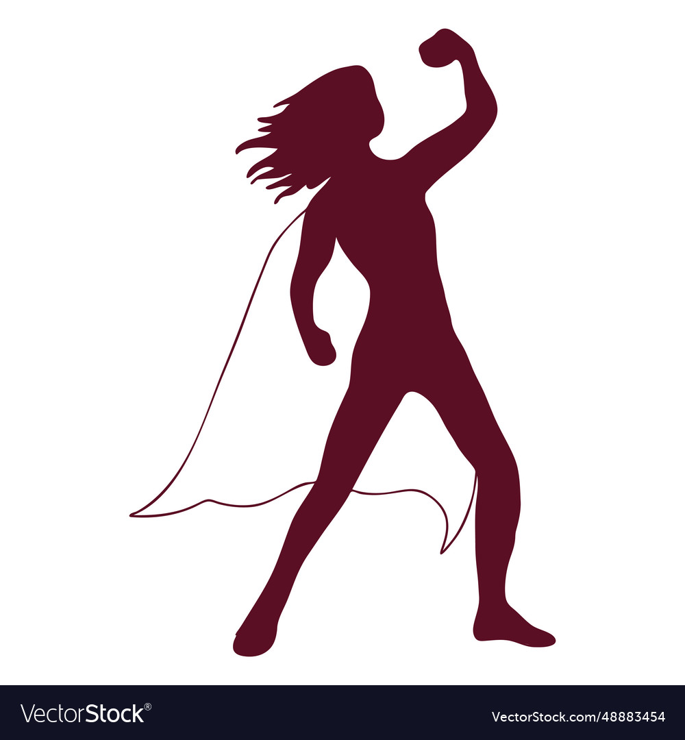 Hero girl Royalty Free Vector Image - VectorStock