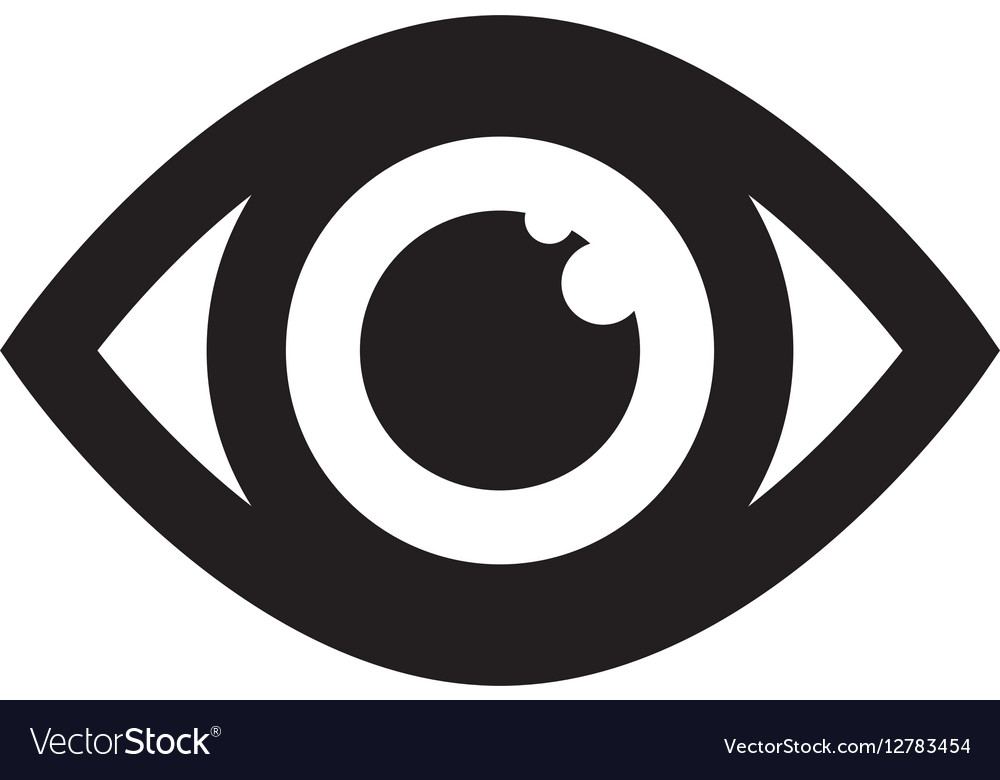 Surveillance eye symbol Royalty Free Vector Image