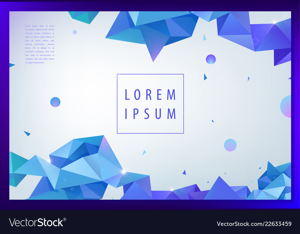 Creative Geometric Wallpaper Facet Banner Vector Image