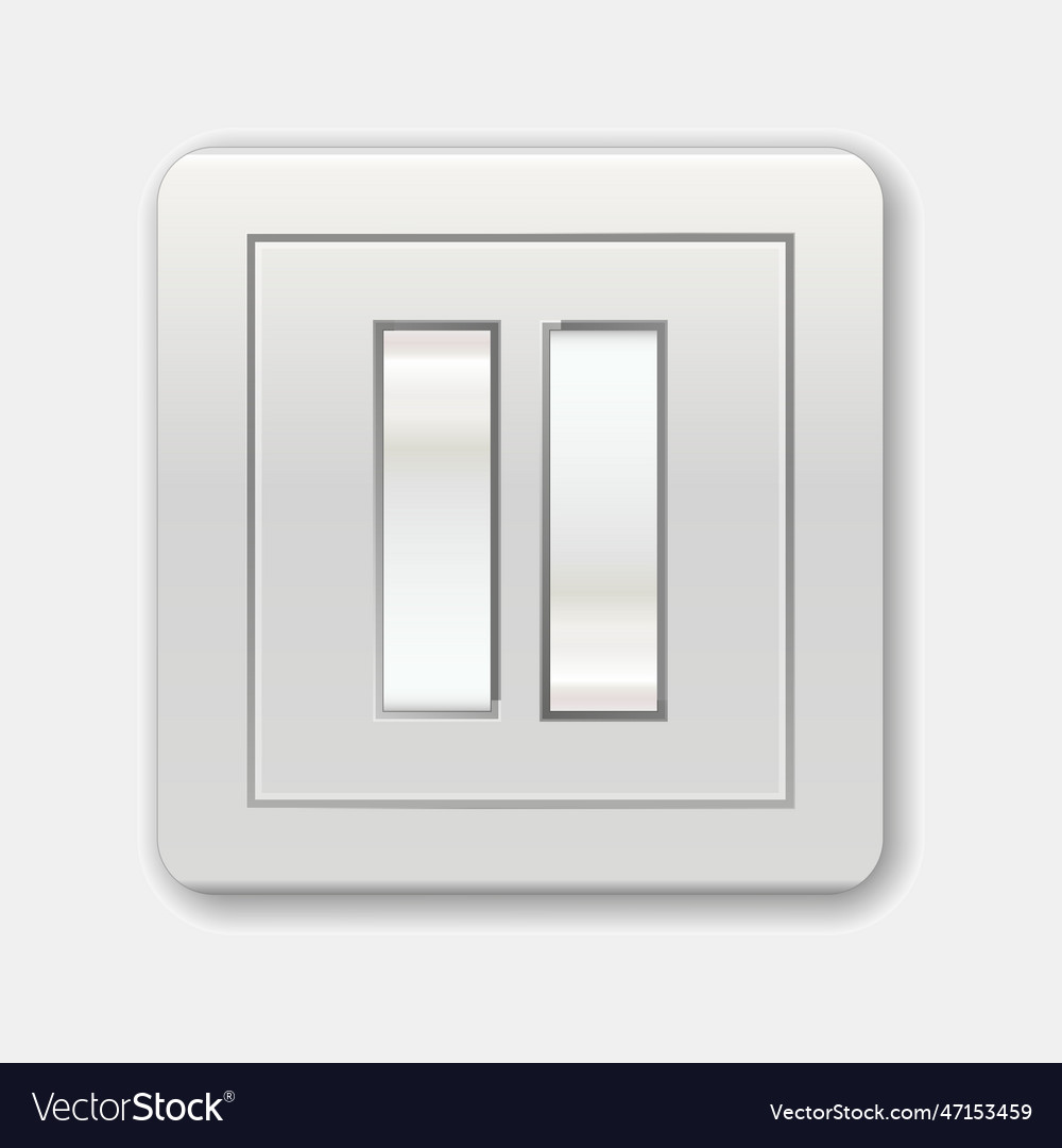 Lineart toggle symbol on off switch day Royalty Free Vector