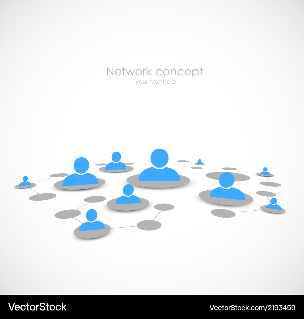 Networking concept Royalty Free Vector Image - VectorStock
