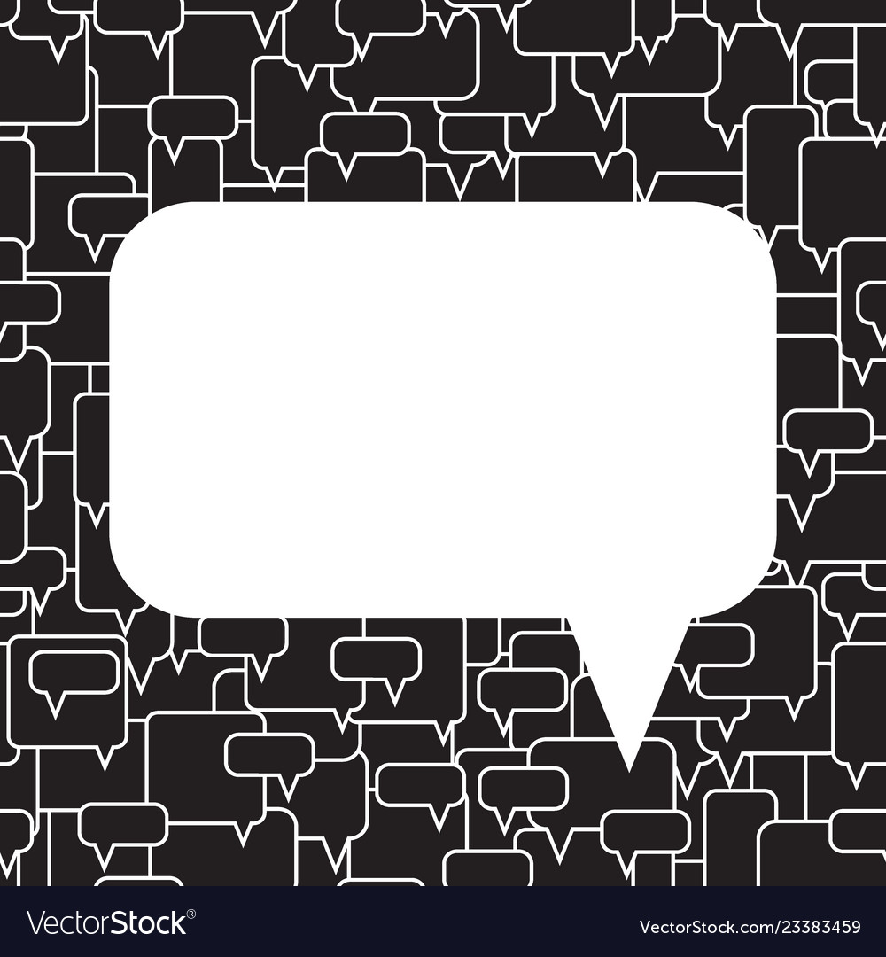 Speech bubbles seamless pattern