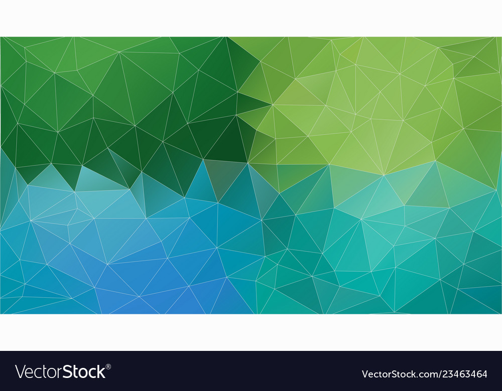 Green and blue triangle background abstract