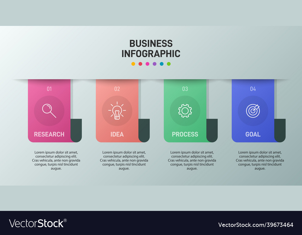 Infographic design with icons and 4 options Vector Image