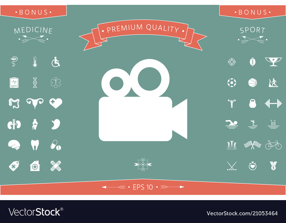 Movie camera icon