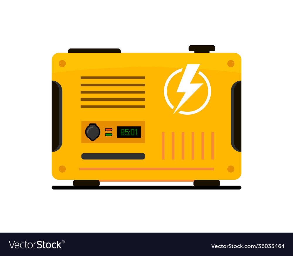 Portable electric power generator Royalty Free Vector Image