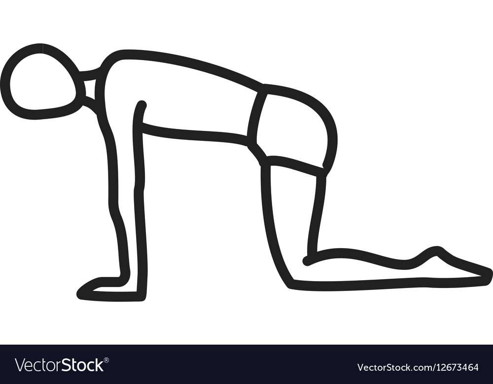 Table pose Royalty Free Vector Image - VectorStock