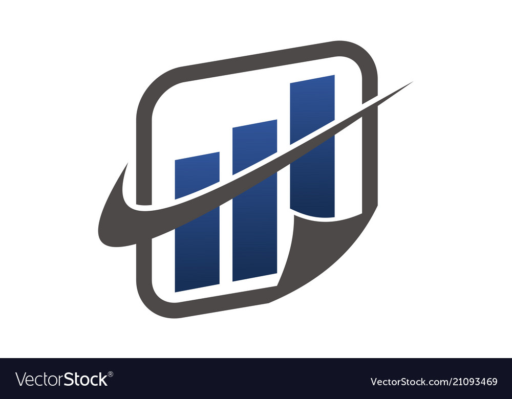 Business report logo design template Royalty Free Vector