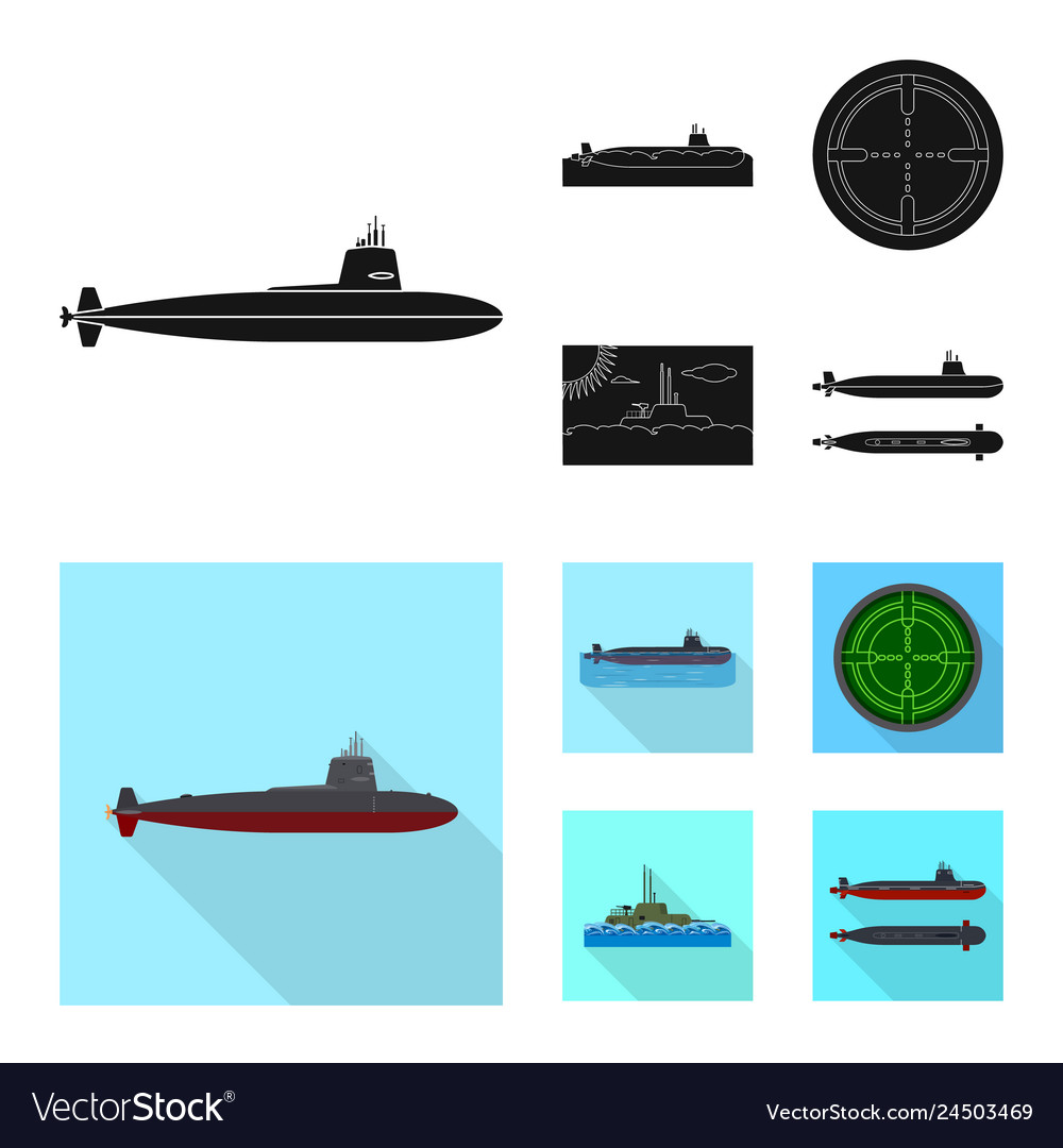 Design of war and ship logo collection